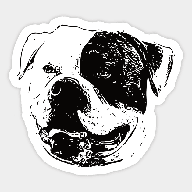 American Bulldog Sticker by DoggyStyles